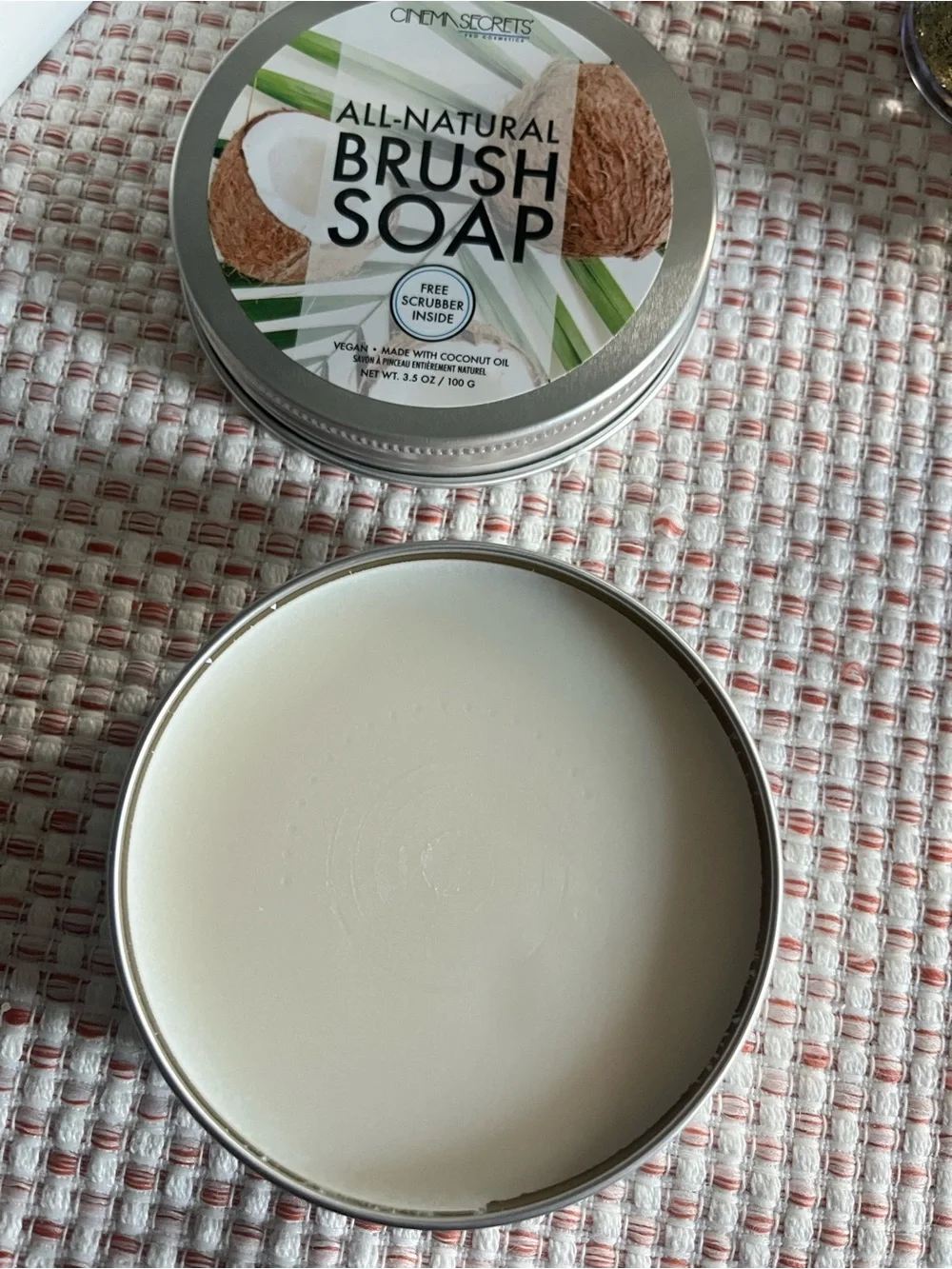 CINEMA SECRETS All-Natural Coconut Brush Soap - NEVER USED IN ORIGINAL PACKAGE